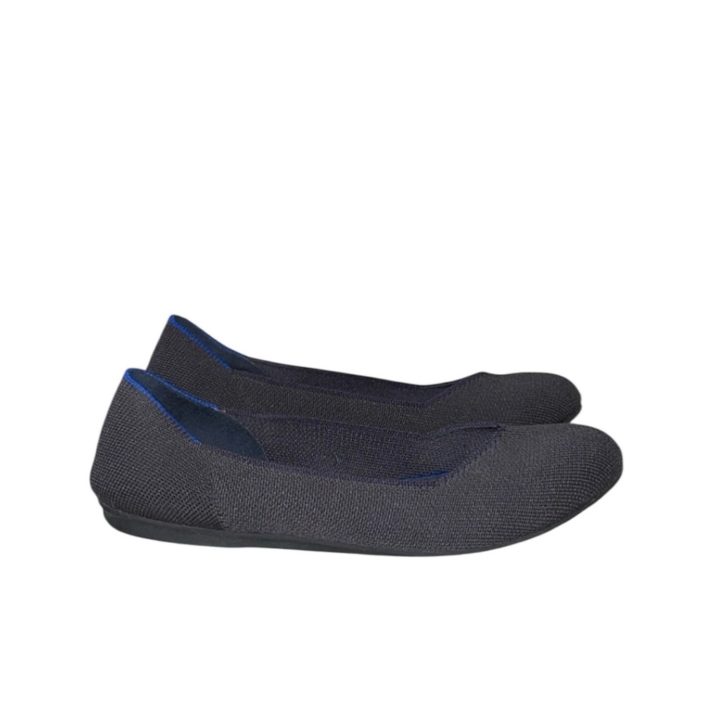 Rothy's Black Textile Rounded Toe Slip On The Flat Comfort Travel Shoes‎ 7.5 - Picture 4 of 9